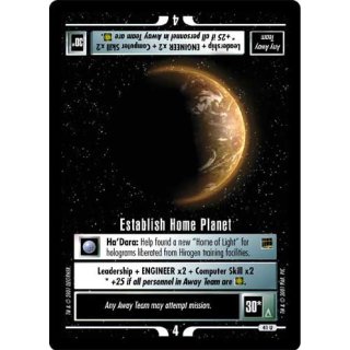 041 Establish Home Planet