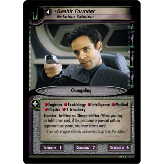 Bashir Founder, Nefarious Saboteur