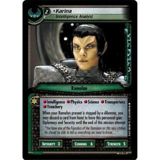 Karina, Intelligence Analyst