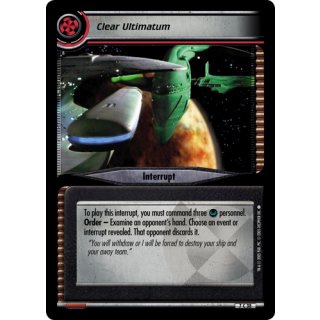 Clear Ultimatum