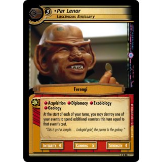 Par Lenor, Lascivious Emissary