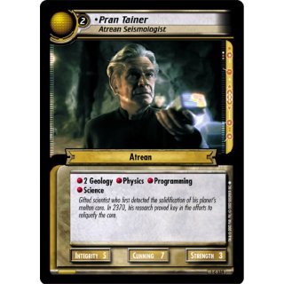 Pran Tainer, Atrean Seismologist