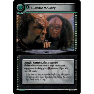 A Chance for Glory