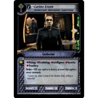 Corbin Entek, Undercover Operations Supervisor