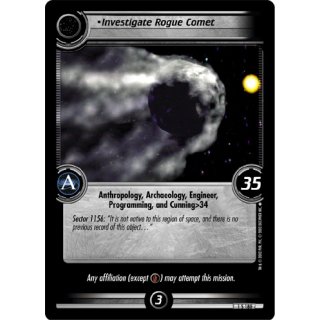 Investigate Rogue Comet