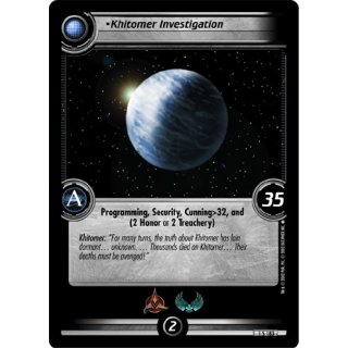 Khitomer Investigation
