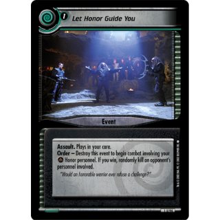 Let Honor Guide You