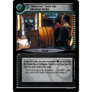 Observer from the Obsidian Order