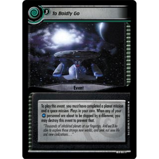 To Boldly Go