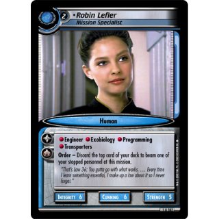 Robin Lefler, Mission Specialist