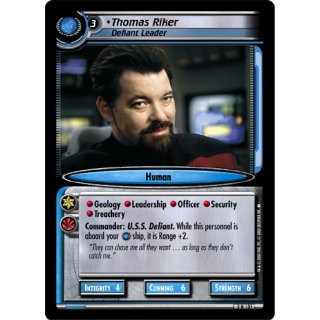 Thomas Riker, Defiant Leader