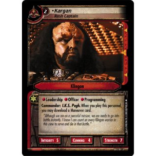 Kargan, Rash Captain