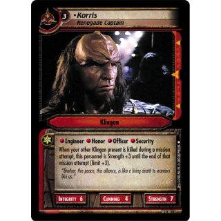 Korris, Renegade Captain