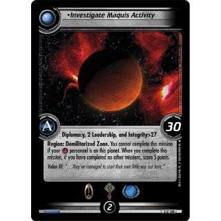 Investigate Maquis Activity