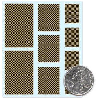 Checkers - Black Gold - Decals
