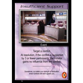 Insufficient Support