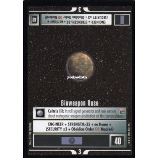 Bioweapon Ruse