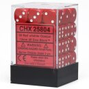 Chessex: Opaque - D6 Set (36) - Red/White