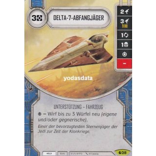 038 Delta-7-Abfangjäger + Würfel