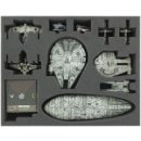 Schaumstoffeinlage für: Star Wars X-Wing - Falke, YT-2400, U-Wing und Transporter