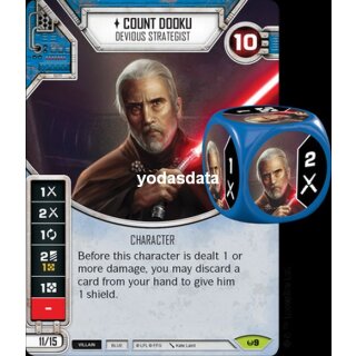 009 Count Dooku: Devious Strategist + dice