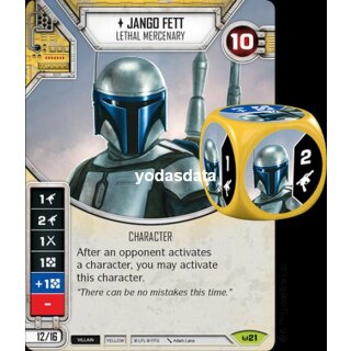 021 Jango Fett: Lethal Mercenary + dice