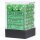 Chessex: Opaque - D6 Set (36) - Green/White
