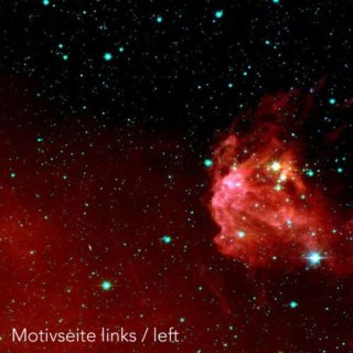 Nebula Red Spielmatte  (90cm x 90cm)