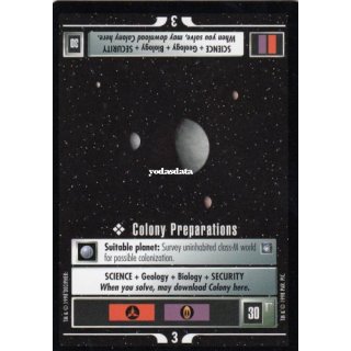 Colony Preparations