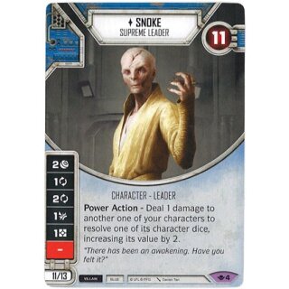 004 Snoke: Oberster Anführer - Einzelkarte + Würfel