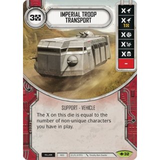 032 Imperial Troop Transport - Einzelkarte + Würfel