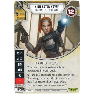 089 Bo-Katan Kryze: Deathwatch Lieutenant - Einzelkarte + Würfel
