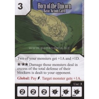 113 Horn of the Unicorn - Basic Action Card