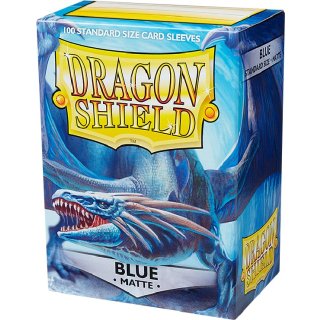 Dragon Shield: Standard Sleeves - Matte (100 Sleeves) - Blue