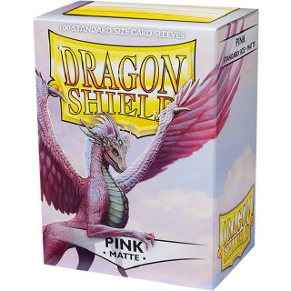 Dragon Shield: Standard Sleeves - Matte (100 Sleeves) - Pink