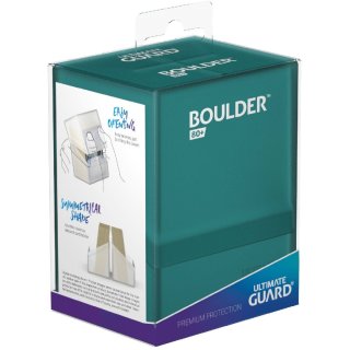Ultimate Guard: Boulder Deck Case 80+ Standardgröße - Malachite