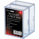 Ultra Pro - Box f&uuml;r 50 Karten - Clear (2 Boxes)