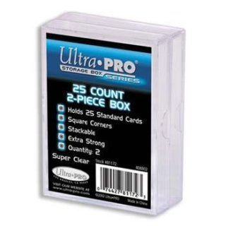 Ultra Pro - Box für 25 Karten - Clear (2 Boxes)