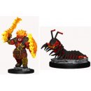 WizKids Painted Miniatures: Fire Orc & Fire Centipede