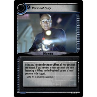 Personal Duty