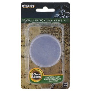 WZK DC: Clear 50mm Round Base (10ct.)