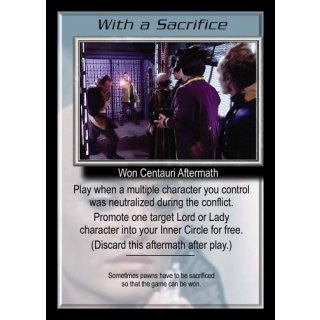 With a Sacrifice