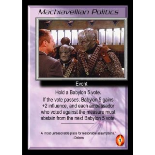 Machiavellian Politics