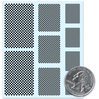Checkers - Black- Decals