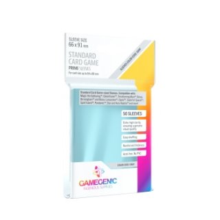 Gamegenic: PRIME Standard Card Game Sleeves 66 x 91 mm - Clear (50 Sleeves)