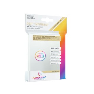 Gamegenic: MATTE Dixit Sleeves 81 x 122 mm - Clear (90 Sleeves)