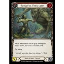 019 - Swing Fist, Think Later - Red - Rainbow Foil