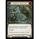 020 - Swing Fist, Think Later - Yellow - Rainbow Foil