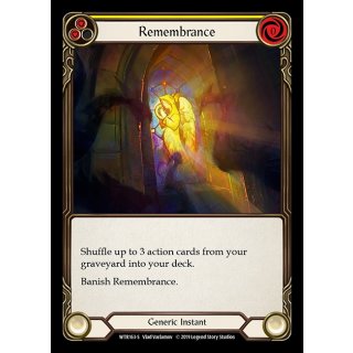 163 - Remembrance - Yellow - Rainbow Foil