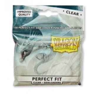 Dragon Shield: Standard Perfect Fit Sideloading Sleeves - Clear/Clear (100 Sleeves)
